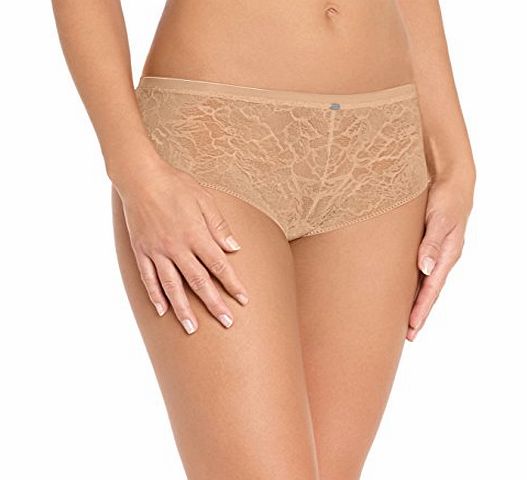 Calvin Klein Underwear Womens NAKED GLAMOUR Hipster, Beige, UK 12 (Manufacturer Size:Large)