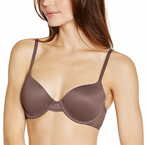 Calvin Klein Underwear Womens T-Shirt Plain or unicolor Everyday Bra - Grey - Gris (Smoke) - 36A