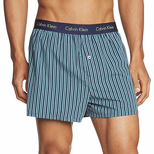 Woven Slim Fit Boxer, Louis Stripe - Blue Large Multi