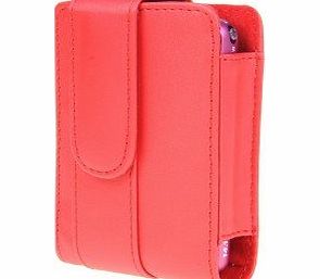 camerainn Red faux leather DC digital camera case pouch skin bag for Fuji FinePix JX350 Z800 Z900EXR JX420 JX370 JX375