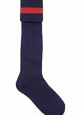 Cameron House School Unisex Socks, Navy/Red