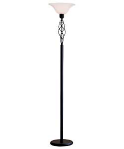 Cameroon Uplighter Floor Lamp - Black