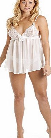 Camille Luxury Bridal Sheer Lace Ivory Babydoll 12