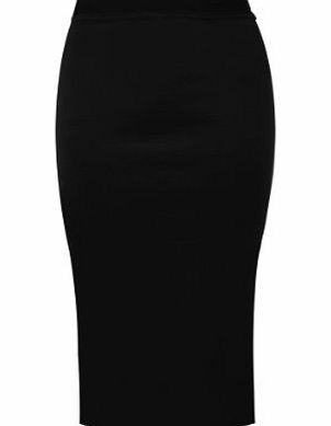 Candy Floss Fashion CANDY FLOSS LADIES STRETCH BODYCON MIDI PENCIL SKIRT BLACK 14