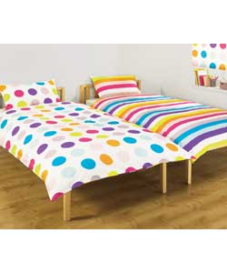 Spot Stripe Double Bed