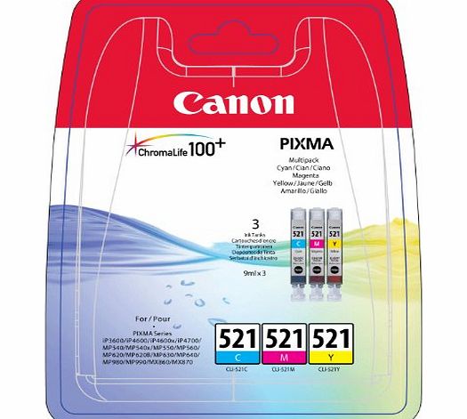 Canon Original CLI-521 Multipack (cyan, Magenta, Yellow)