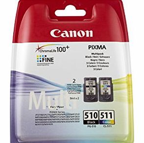 PG510/ CL511 Ink Cartridge Multi Pack - Black/ Colour