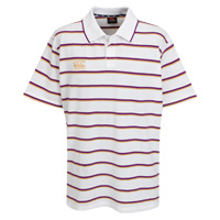 Dobson Striped Polo - White.