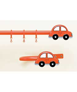 Kids Curtain Pole Set With Holdbacks