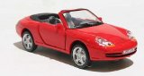 Cararama Porsche 911 Convertible in Red Scale 1:43