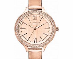 Caravelle New York Ladies Carla Rose Gold