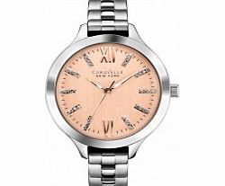 Caravelle New York Ladies Carla Silver Steel