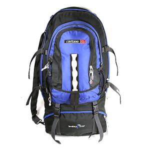 Caribee Tomahawk 65/75 Rucksack (Black/Blue/Red)