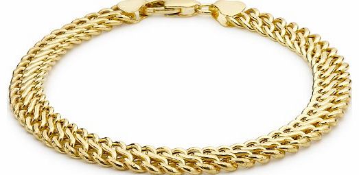 Carissima Gold Carissima 9ct Yellow Gold Figure 8 Curb Bracelet 19.5cm/7.75``