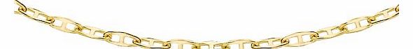 Carissima 9ct Yellow Gold Flat Rambo Chain 46cm/18``