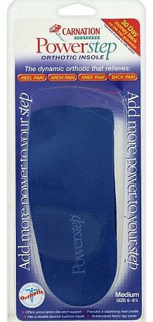 Carnation Insoles Powerstep Medium 6-8.5