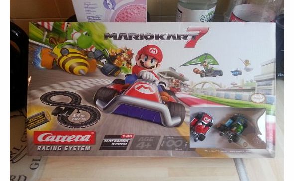 BNIB Mario Kart 7 Slot Cars Racing System Scalextric Figure 8 Track With Yoshi NEW