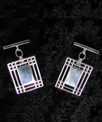 silver cufflinks