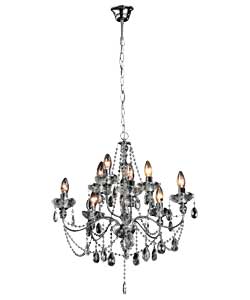 Cascade Chrome 8 Light Chandelier