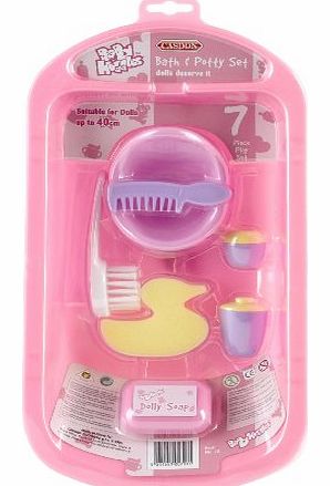 Casdon 711 Baby Huggles Dolls Bath amp; Potty Set for Dolls Upto 40cm