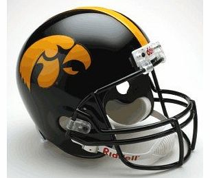 Caseys Iowa Hawkeyes Riddell Deluxe Replica Helmet - College Equipment