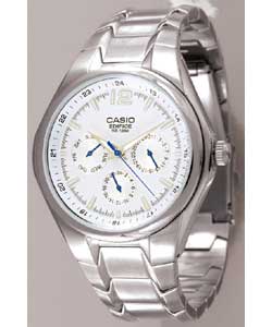 casio Edifice Gents Quartz Stainless Steel Multidial Watch