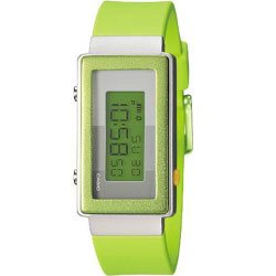 Casio Ladies Futurist Watch Green LA 2100 3ADR