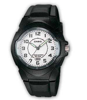 Casio Mens Casual White Faced Watch MW 600 7BVEF