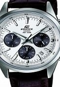 Casio Mens Edifice Chronograph Brown Leather