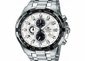 Casio Mens Edifice White Silver Watch