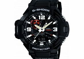 Casio Mens G-Shock Black Compass Resin Strap