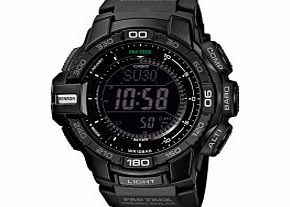 Casio Mens Pro-Trek Black Resin Strap Watch