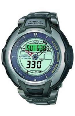 Casio Mens Pro Trek Triple Sensor Digital