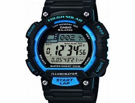 Casio Mens Solar Powered Black Resin Strap Watch