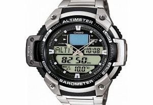 Casio Mens Sports Gear Chronograph Silver Steel