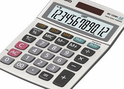 Casio MS-120MS-S-EH Desk Top Calculator