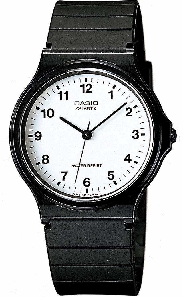 Casio Retro Black Analogue Watch MQ-24-7BLL from Casio