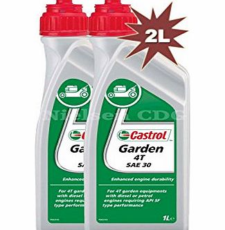 Castrol 4T SAE30 Lawnmower Oil CAS-14577186-2 2x1L = 2L