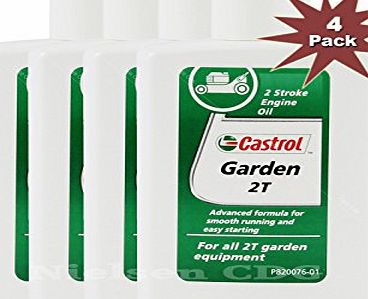 Castrol Garden 2-Stroke Engine Oil 100ml 4pk