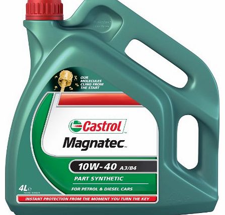 Castrol Magnatec 10W-40 4L Petrol/ Diesel Part Synthetic Engine Oil A3/B4