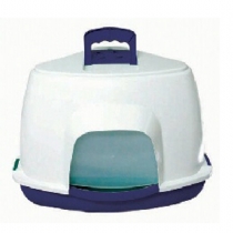 Pet Brands Corner Litter Tray With Hood Single