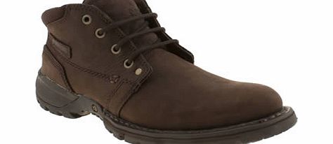 Caterpillar Dark Brown Depict Hi Boots