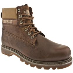 Male Erpillar Colorado Leather Upper Casual Boots in Dark Brown