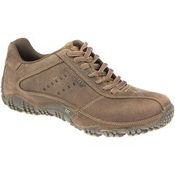 Caterpillar Male Faze Leather Upper Textile Lining in Dark Beige