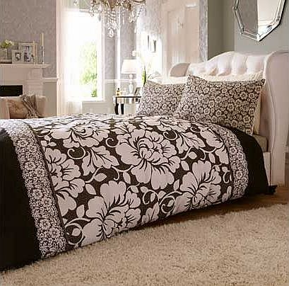 Victoriana Black Duvet Cover