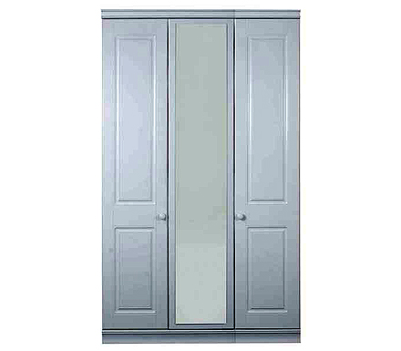 Furniture Henley Mirrored Triple Wardrobe