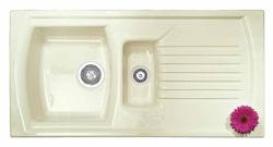 CDA CK2CA Ceramic One and Half Bowl Sink