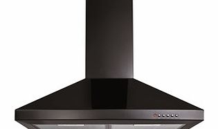 CDA ECH71BL Level 1 70cm Wide Chimney Hood - Black