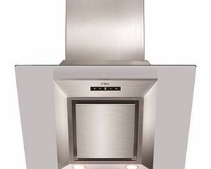 CDA EVG6SS Designer Angled 60cm Chimney Hood In