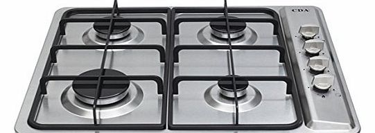 CDA HG6100 CDA Four Burner LPG Ready GACas Hob in Stainless Steel